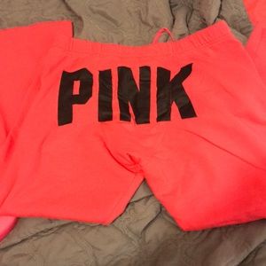 Pink sweatpants
